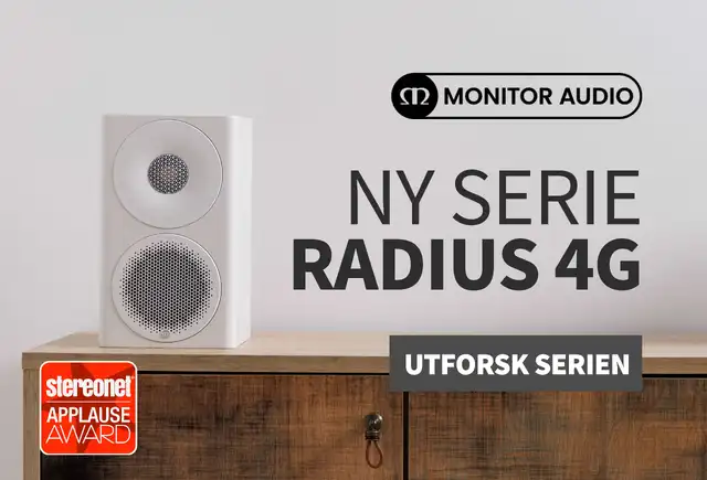 Monitor Audio Radius 4G serie nyhet testvinner hos Soundgarden